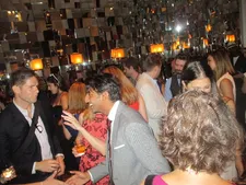 Avi Nash being congratulated at the Learning To Drive after party